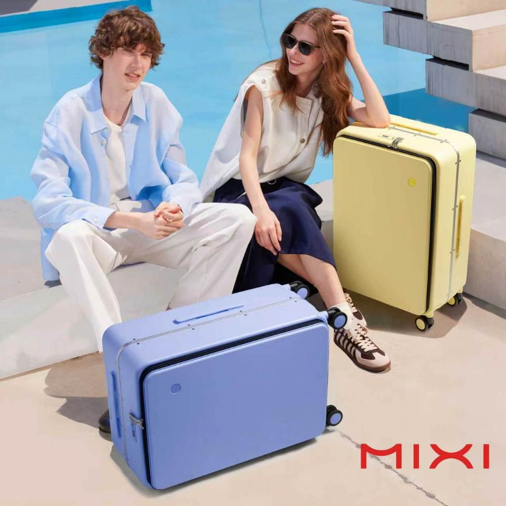 Mixi Under-Seattle Carry-Onกระเป๋าเดินทาง 14 Hard Shell PCกรอบอลูมิเนียมเปิดด้านบนTravel Essential KM9291