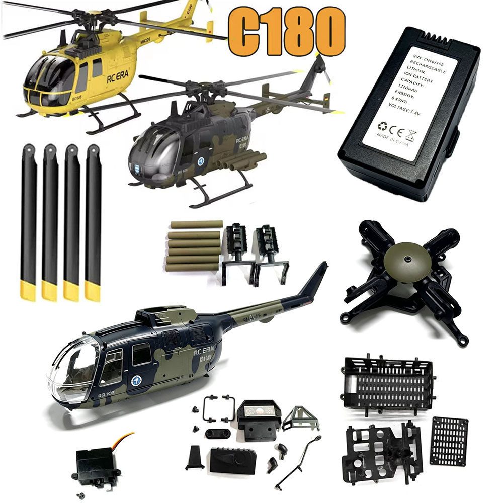 RC ERA รีโมทคอนโทรล Era C180 BO-105 เฮลิคอปเตอร์จําลองเฮลิคอปเตอร์โรงงานเดิมคอลเลกชัน-2