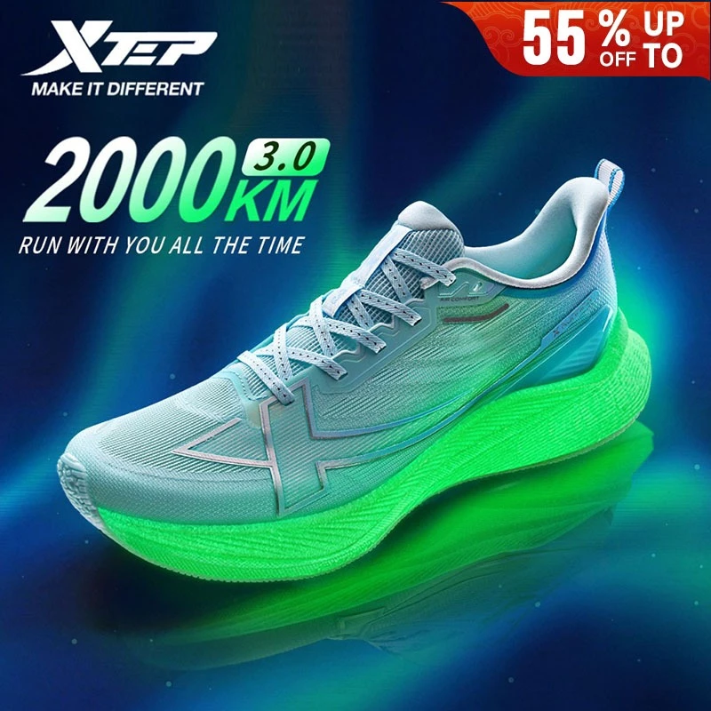 Xtep 2000KM 3.0 รองเท้าวิ่งมาราธอน Unisex ทนทาน