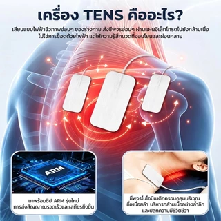 INSMART เครื่องนวดกระตุ้นไฟฟ้า เครื่องนวดไฟฟ้า 36 โหมด บรรเทาอาการปวดกล้ามเนื้อไฟฟ้า EMS ผ่อนคลาย