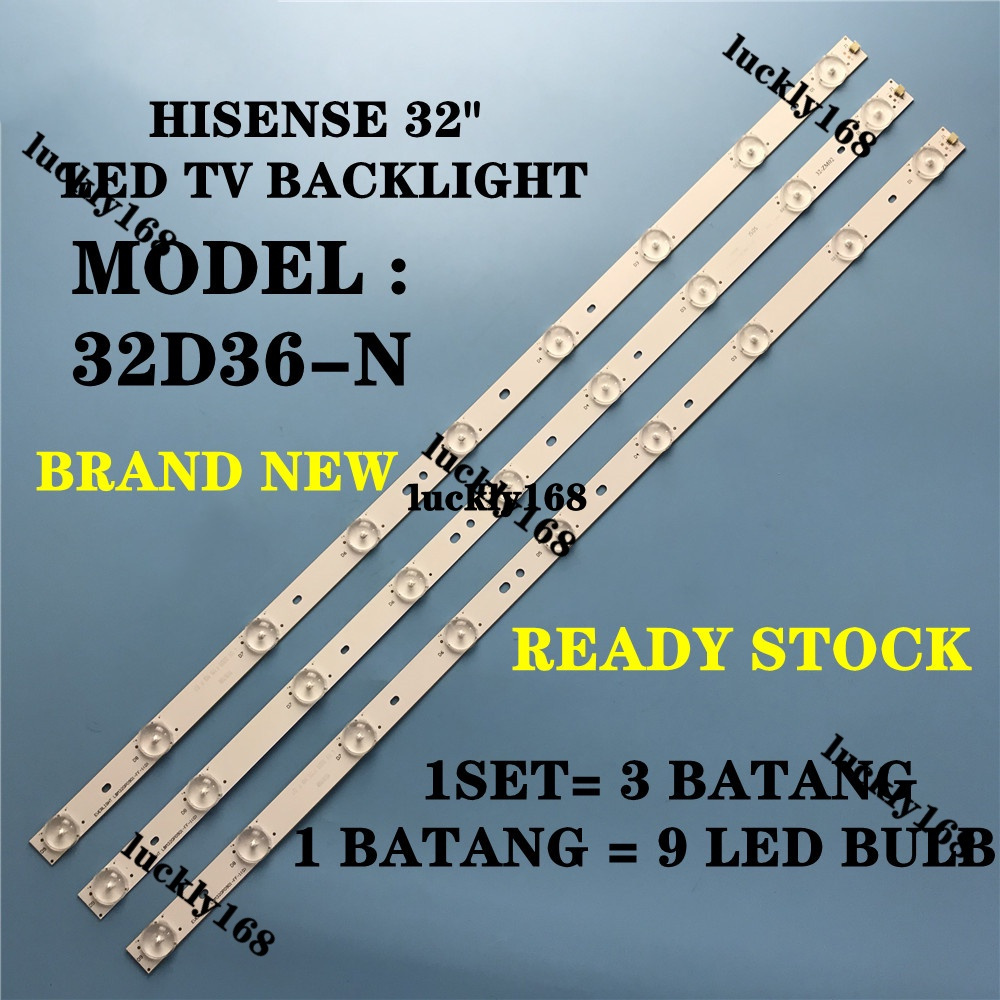 32D36-N HISENSE 32" LED TV BACKLIGHT(LAMP TV) HISENSE 32 INCH LED TV 32D36 Hisense-32-JHD315DH-E11-3