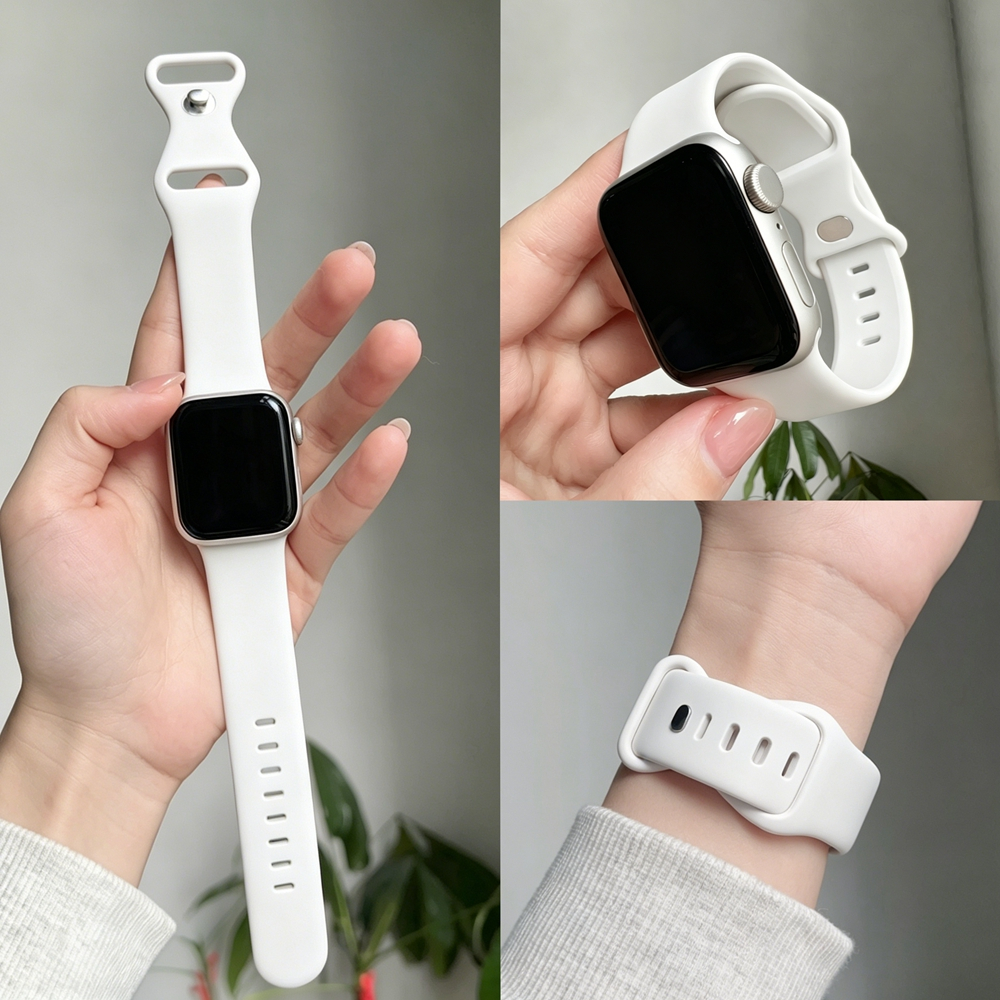 ที่ยอดเยี่ยมซิลิโคนสําหรับ Apple Watch band ผู้หญิง Series 11/10/9/8/7/6/5/4/3/2/1 SE 38/40/41/42/44 มม.45 มม.46 มม.49 มม.
