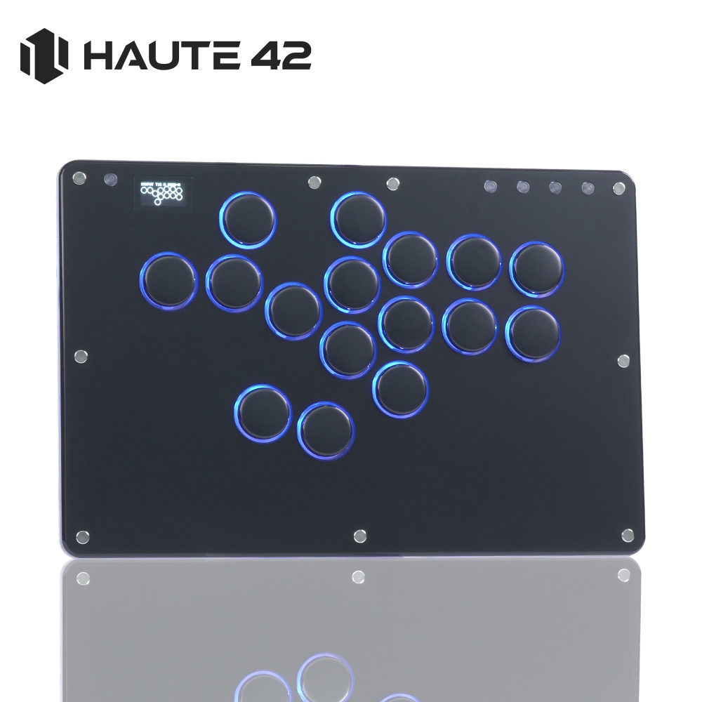 Haute42 T16 Pro V2 คอนโทรลเลอร์อาร์เคดแบบเต็มคีย์สําหรับสวิตช์/PC/PS4/PS3/Steam Deck Slim Fighting คีย์บอร์ดเกม
