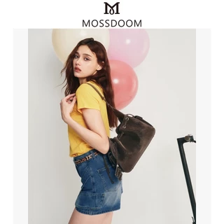 MOSSDOOM The Cloud Bellis Bag กระเป๋าสะพายไหล่หนังกลับทรง Bucket ดีไซน์วินเทจ จุของได้เยอะ น้ำหนักเบา พร้อม 4 สีสุดคลาสสิก