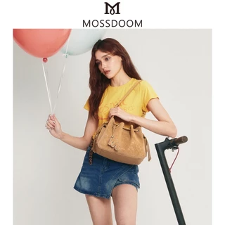 MOSSDOOM The Cloud Bellis Bag กระเป๋าสะพายไหล่หนังกลับทรง Bucket ดีไซน์วินเทจ จุของได้เยอะ น้ำหนักเบา พร้อม 4 สีสุดคลาสสิก