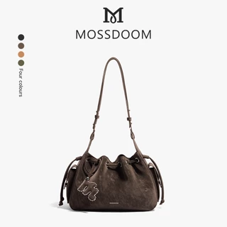 MOSSDOOM The Cloud Bellis Bag กระเป๋าสะพายไหล่หนังกลับทรง Bucket ดีไซน์วินเทจ จุของได้เยอะ น้ำหนักเบา พร้อม 4 สีสุดคลาสสิก