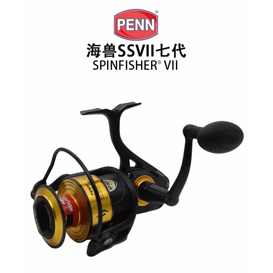 PENN SSVII รอกหมุนโลหะ แบบเต็ม สําหรับตกปลาทะเล 3500 4500 6500 7500 8500 10500