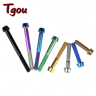 Tgou สกรูซ็อกเก็ตไทเทเนียม หกเหลี่ยม M5x9 16 18 20 25 30 35 40 45 50 55 60 มม. สําหรับท่ออานจักรยาน