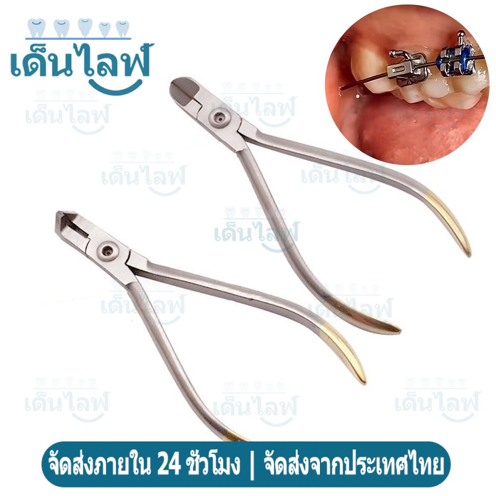 คีมทันตกรรมตัดปลายด้านไกล Distal End Cutter ใช้ตัดฟิลาเมนต์โครงสร้างฟัน Arch Cutting เครื่องมือดีตอลล์สแตนเลสทันตกรรมคุณ
