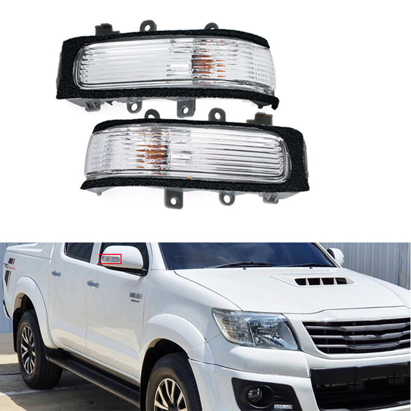 เหมาะสําหรับ 2011-14 Toyota Hilux Vigo กระจกมองหลังไฟเลี้ยว 81730-0K010 81740-0K010 80-0K010