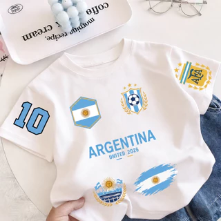 NASA 2026 world cup jersey เสื้อยืดเด็กแขนสั้น เสื้อกีฬาแฟชั่นเด็ก ผ้าฝ้าย 100% ใส่สบาย เหมาะสำหรับเด็กอายุ 1-12 ปี