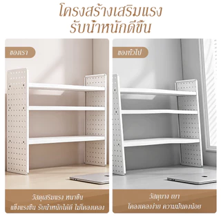 ชั้นวางของอเนกประสงค์บนโต๊ะ มินิมอล แข็งแรง จัดระเบียบบนโต๊ะทำงาน ชั้นวางของ DIY