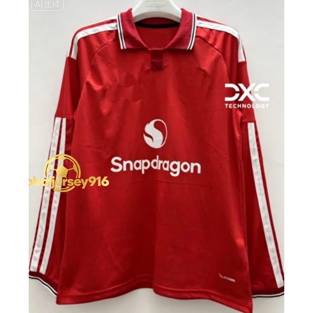 [รุ่นแฟนๆ]2026-27 ฟุตบอลเหย้าเสื้อยืด manlian เสื้อฟุตบอลผู้ชายชุดฟุตบอลแขนยาวชุด ﻿เสื้อเจอร์ซีย์ S-4XL