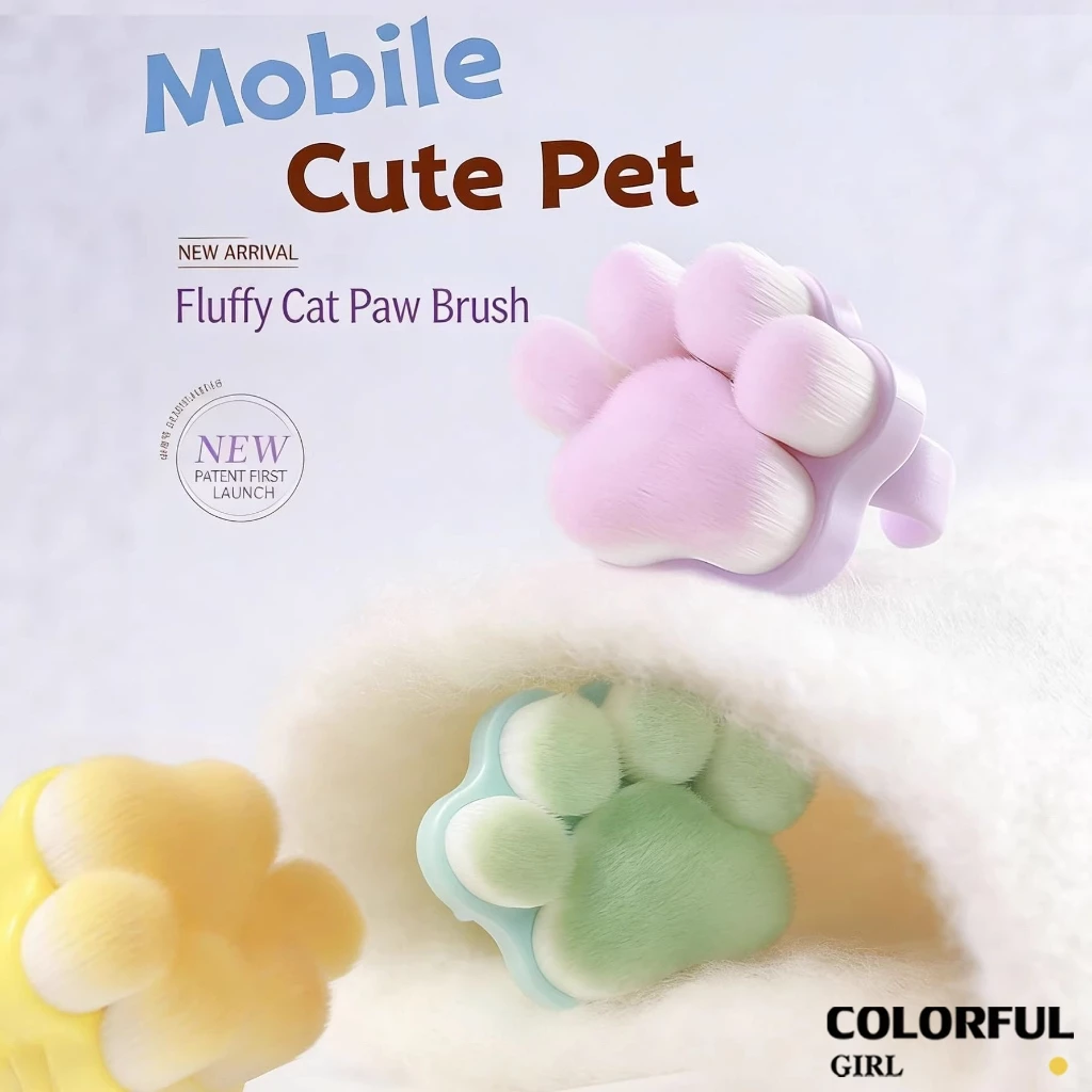 ✨ พร้อมส่ง ♡ แปรงปัดฝุ่นเล็บลายอุ้งเท้าแมว 3D|แปรงปัดฝุ่นเล็บแบบสวมนิ้ว|ขนแปรง PBT นุ่มพิเศษ|อุปกรณ์ทำความสะอาดผงฝุ่นเล็บแบบมืออาชีพ