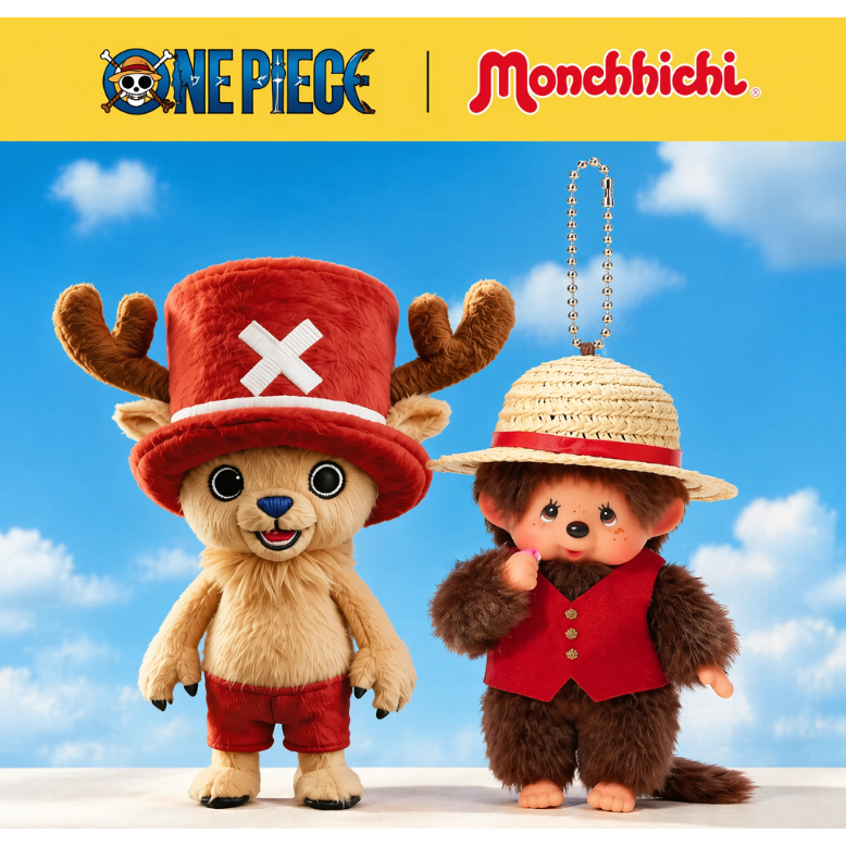 【ขายร้อน ❤️ ‍🔥】พร้อมส่ง monchhichi x one piece ตุ๊กตา s และ พวงกุญแจ
