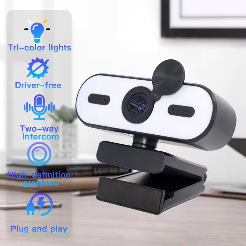 Mini 4K Webcam Webcam USB Autofocus Web Camera Portable 2K Webcam สําหรับการสตรีม