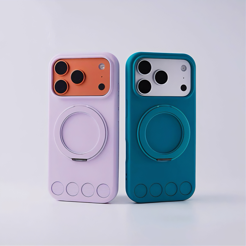 360° วงเล็บโลหะ Matte PC Hard Case/purple เคส รูปที่ 2
