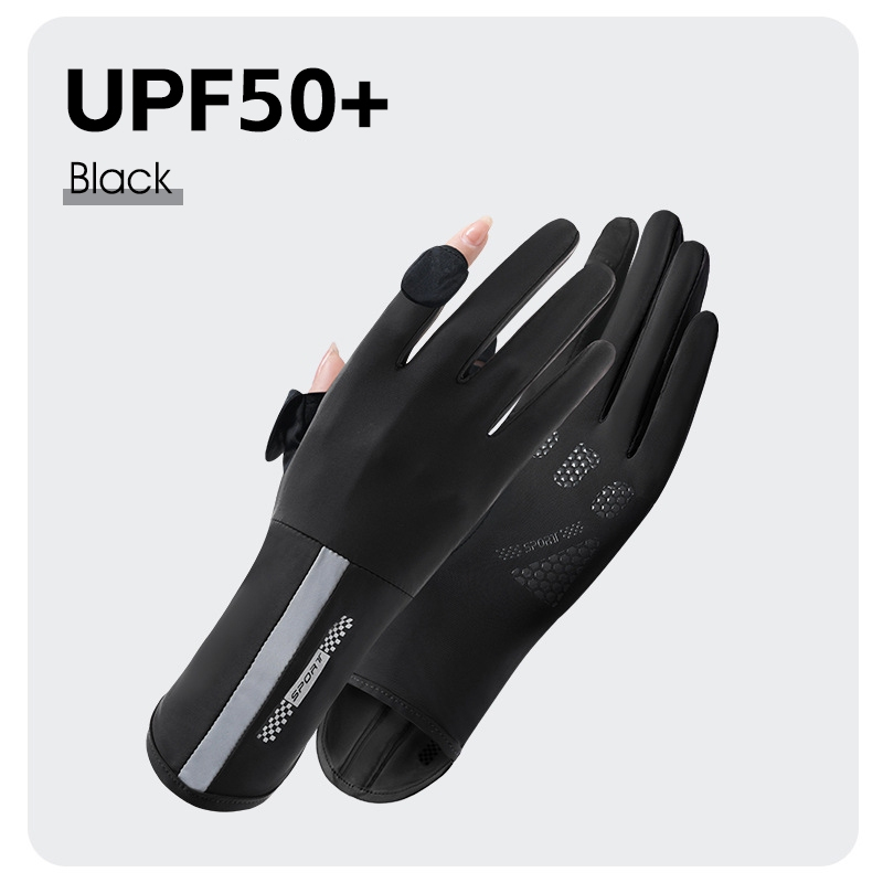 WEST BIKING UPF50+ ถุงมือขับรถ ผ้าเรยอน กันแดด ป้องกันรังสียูวี ระบายอากาศ สุดเท่ สําหรับผู้หญิง