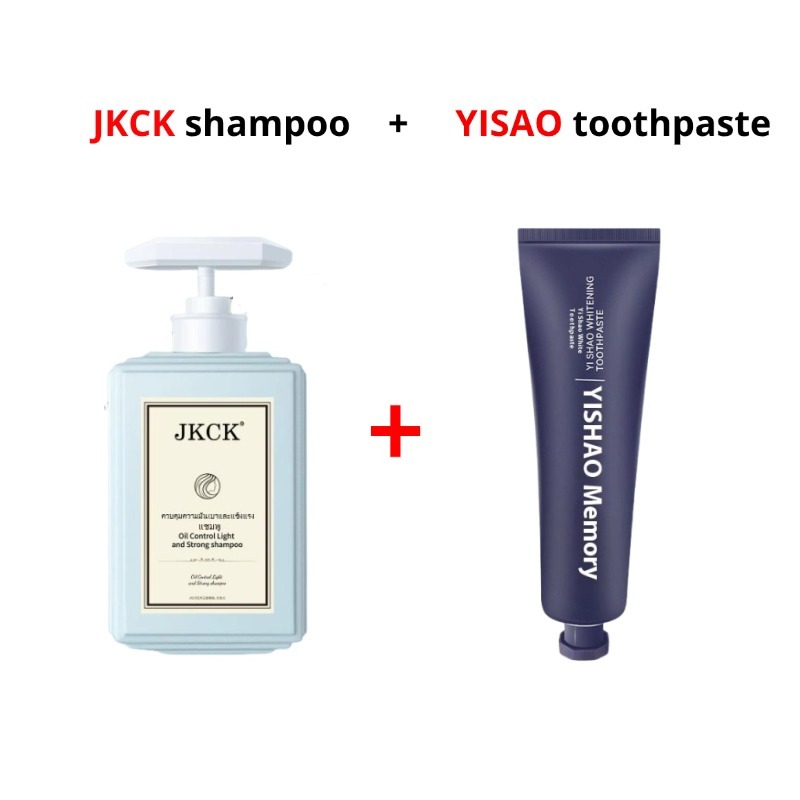 JKCK Oil Control Shampoo & YISAO Fresh Breath Toothpaste Care Pack