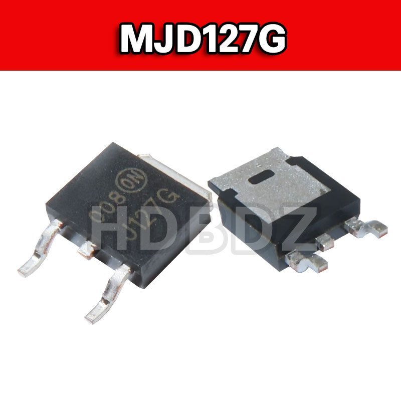 10 ชิ้น MJD127G J127G SMD NPN Dalington Tube IC