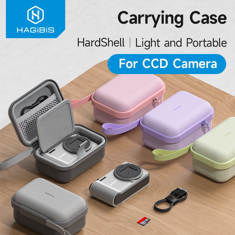 HAGIBIS เคสกล้อง CCD แบบพกพา กระเป๋าเก็บเปลือกแข็ง EVA