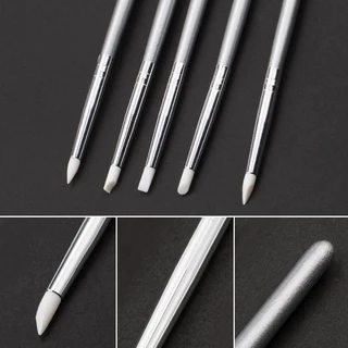 Koudan ชุดแปรงปากกาซิลิโคน ลายนูน สําหรับตกแต่งเล็บเจล 5 ชิ้น