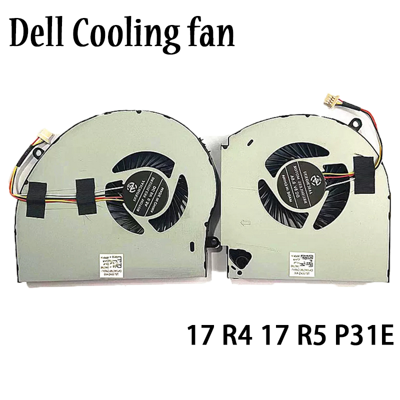 พัดลมระบายความร้อน CPU GPU ใหม่สําหรับ DELL Alienware 17 R4 17 R5 P31E 17-R4 แล็ปท็อป MG75090V1-C060