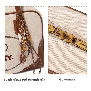 กระเป๋าโท้ตมิกกี้เมาส์ ดิสนีย์แท้ สำหรับผู้หญิง ผ้าแคนวาสผสมหนังPU ใบใหญ่จุของได้มาก ถือ/สะพายไหล่ ใช้ได้ทุกวัน ทำงาน เที่ยว ช้อปปิ้ง ดีไซน์โลโก้มิกกี้สุดคลาสสิก ซิปสแตนเลสทนทาน พร้อมพวงกุญแจตกแต่ง ของแท้เหมาะเป็นของขวัญ