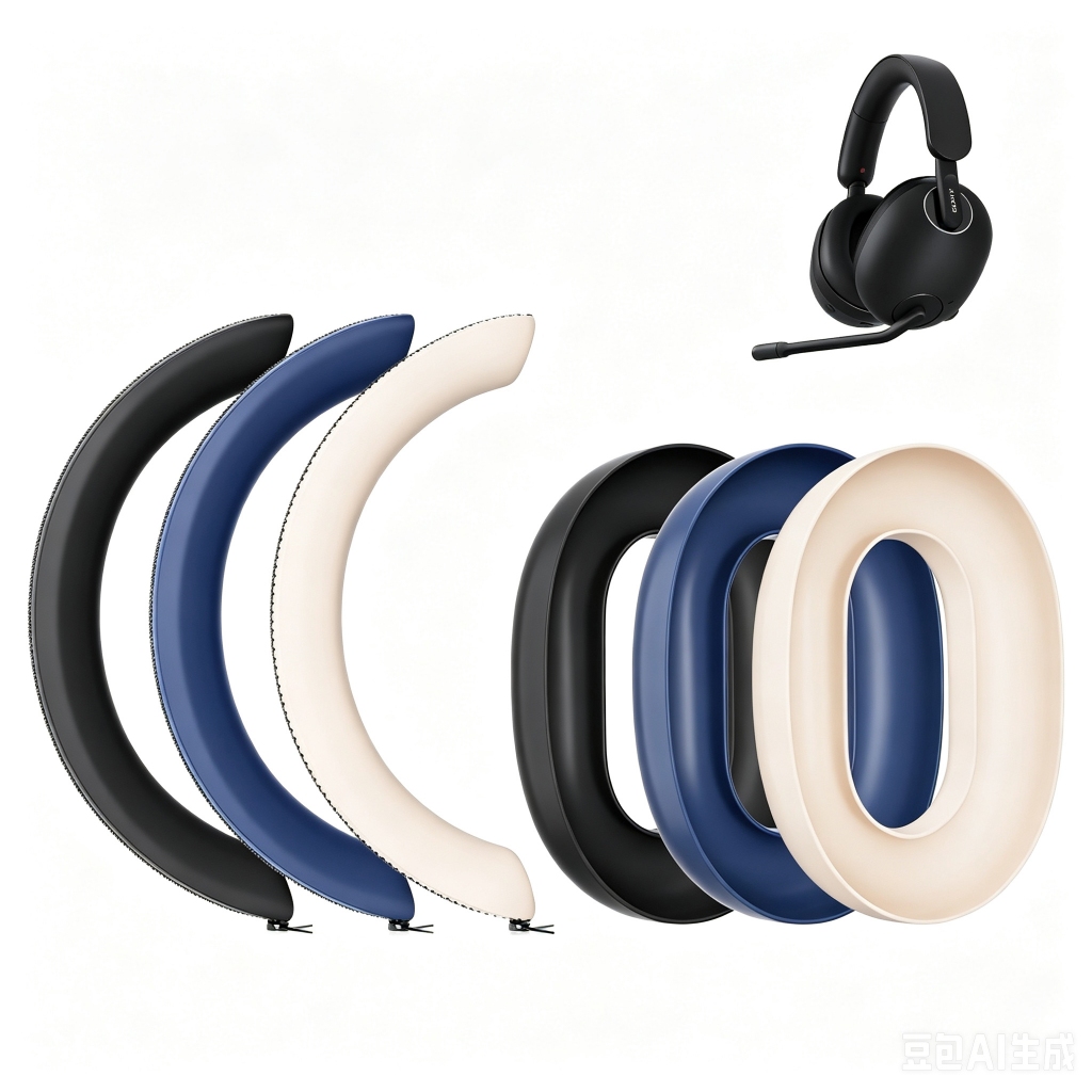 เปลี่ยนซิลิโคนป้องกันกรณีแผ่นรองหูฟังแถบคาดศีรษะด้านบนสําหรับ Bowers & Wilkins PX8 PX7 S2 PX7 S2e หู