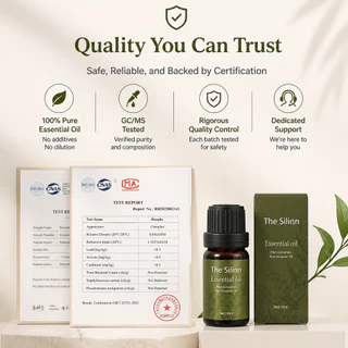 น้ํามันหอมระเหยอโรมาธรรมชาติบริสุทธิ์ Silins 10ML | น้ําหอมโรงแรมและสวน