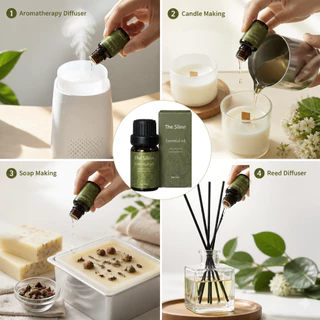 น้ํามันหอมระเหยอโรมาธรรมชาติบริสุทธิ์ Silins 10ML | น้ําหอมโรงแรมและสวน