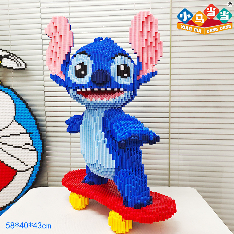 ของเล่นบล็อกตัวต่อ Stitch Building Blocks ประกอบของเล่นเพื่อการศึกษาอนุภาคขนาดเล็ก