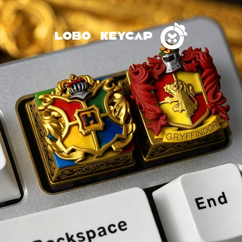 Hogwarts Gryffindor College Keycap เรซิ่น Artisan Mechanical Keyboard Switch หมวกทดแทนสําหรับการเล่นเกม Setup