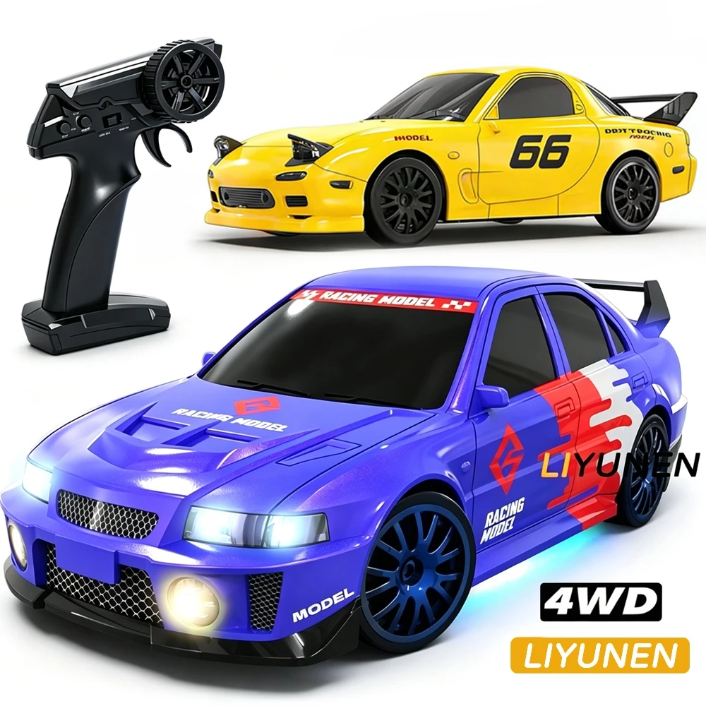 1/24 4WD RC Drift รถของเล่น GTR Porsche RX7 911 Proportional คันเร่งรีโมทคอนโทรล Racing Sport Car รุ่นของเล่นเด็ก