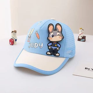 ของขวัญสําหรับเด็ก หมวก Zootopia Nick และ Judy สําหรับเด็กชายและเด็กหญิงหมวกเบสบอลเหมาะสําหรับ 2-7 ปี