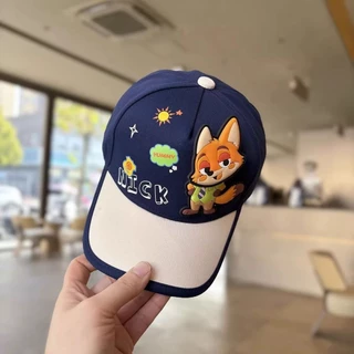 ของขวัญสําหรับเด็ก หมวก Zootopia Nick และ Judy สําหรับเด็กชายและเด็กหญิงหมวกเบสบอลเหมาะสําหรับ 2-7 ปี