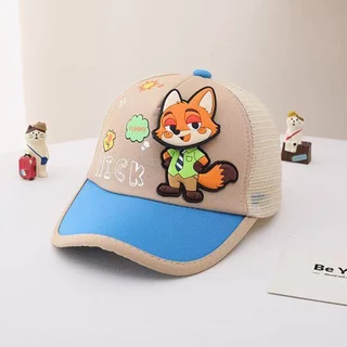 ของขวัญสําหรับเด็ก หมวก Zootopia Nick และ Judy สําหรับเด็กชายและเด็กหญิงหมวกเบสบอลเหมาะสําหรับ 2-7 ปี