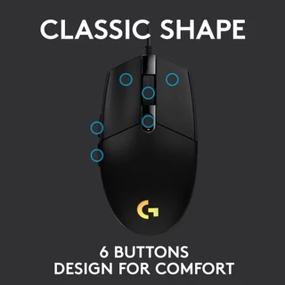 Logitech G102 G304 เมาส์เกมมิ่ง เมาส์ไร้สาย LIGHTSPEED ไฟ RGB ของแท้ [สีดำ/สีขาว]