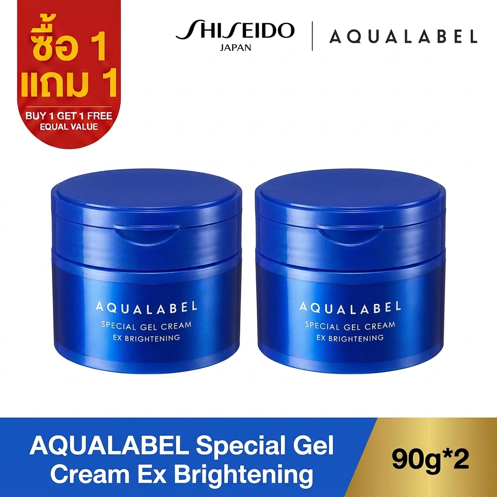 [ซื้อ 1 แถม 1]AQUALABEL Special Gel Cream EX - Brightening (90g*2) หมวดหมู่ครีมบํารุงผิวหน้าอันดับ 1