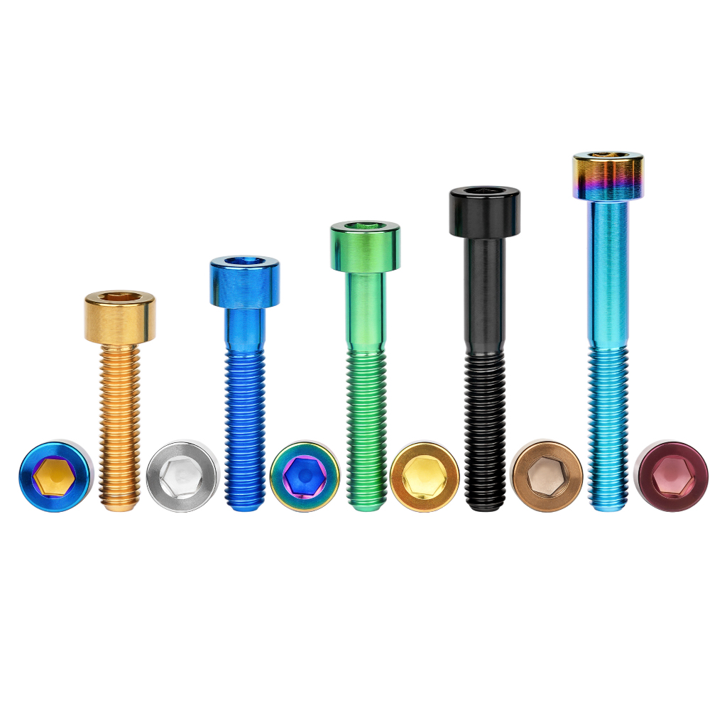 Wanyifa Titanium DIN912 Bolt M8x15 20 25 30 35 40 45 50 60 70 มม.Allen Key Socket Head สกรูสําหรับจักรยานรถจักรยานยนต์รถมอเตอร์อะไหล่