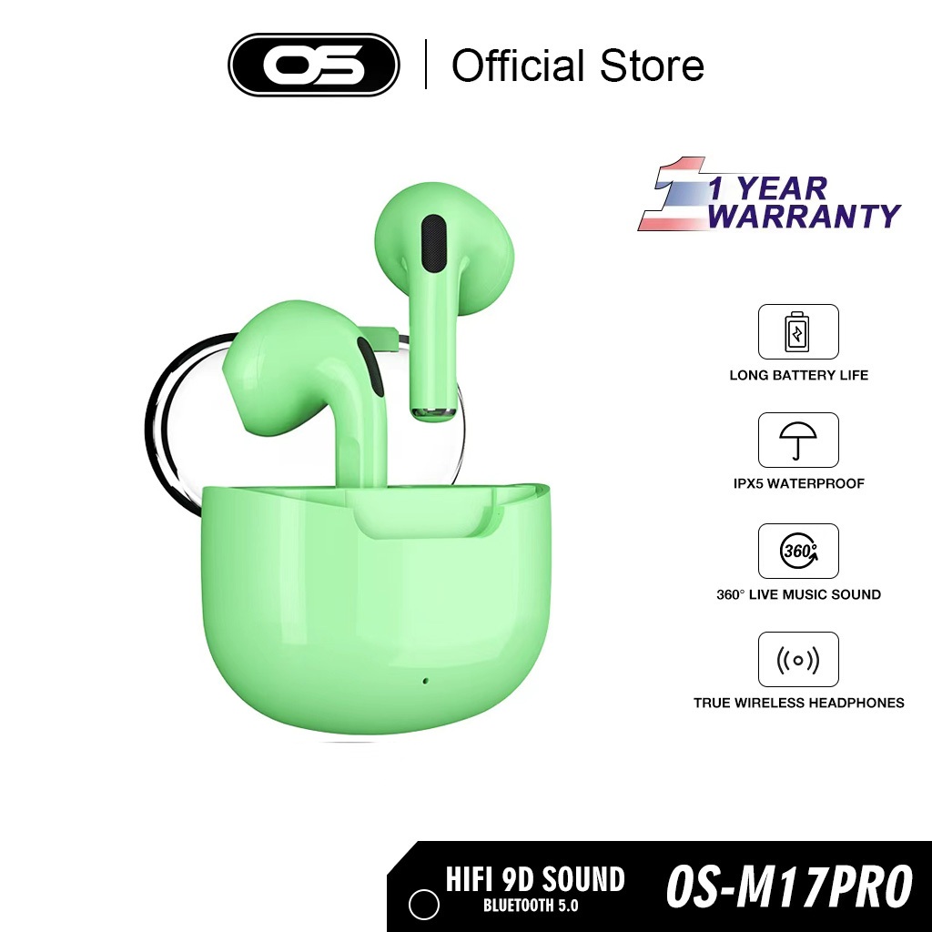 OSCROP M17 Pro หูฟังไร้สาย บลูทูธ 5.3 รองรับการควบคุมแบบสัมผัส แบตเตอรี่ใช้งานได้นาน
