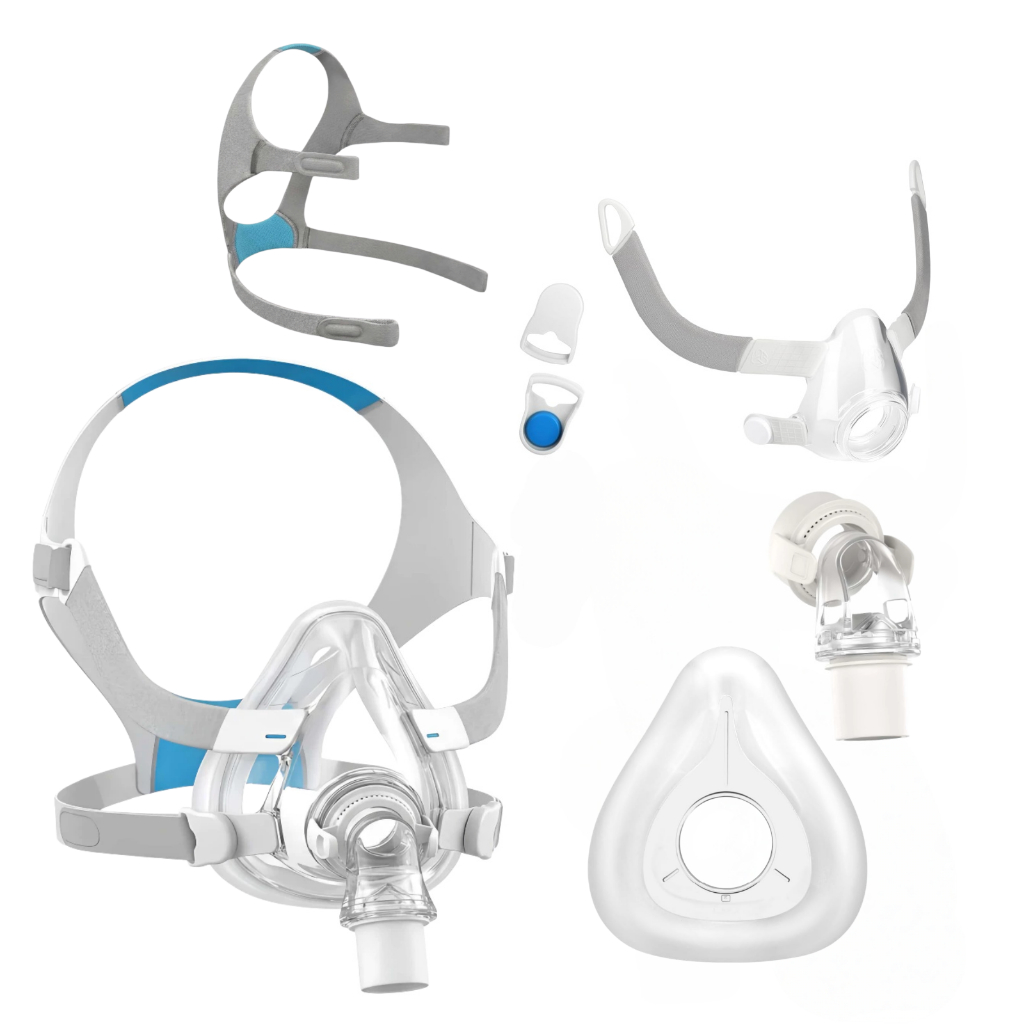 F20 Full Face CPAP Mask Replacement Frame Kit เหมาะกับ ResMed & Philips CPAP ตัวช่วยการนอนหลับป้องกันการนอนกรน