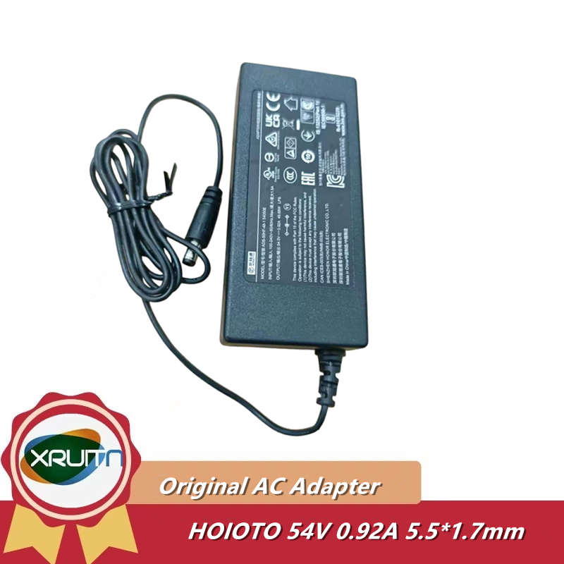 ของแท้ Hoioto ADS-50HF-48-1 54050E 54V 0.92A AC Adapter Charger สําหรับแหล่งจ่ายไฟ Hikvision