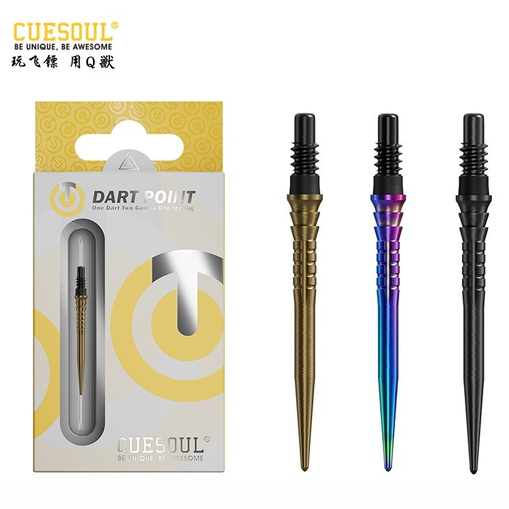 CUESOUL OTO Point Small Thread Steel Tip Dart Point,แพ็ค 3 ชิ้น-SHARK/ARMOUR/ PEAK เฉพาะเหมาะสําหรับ