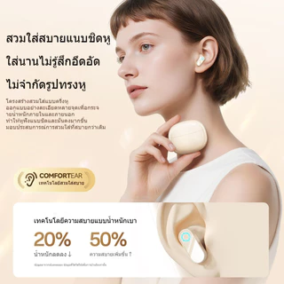 Klee B20 ชุดหูฟังบลูทูธไร้สายอัพเกรดด้ามสั้นสวมใส่สบายคุณภาพเสียงสูง Fidelity Cinema-Level Space Sound Field Non-Sensing Delay Sound Painting Synchronization 24-Ho