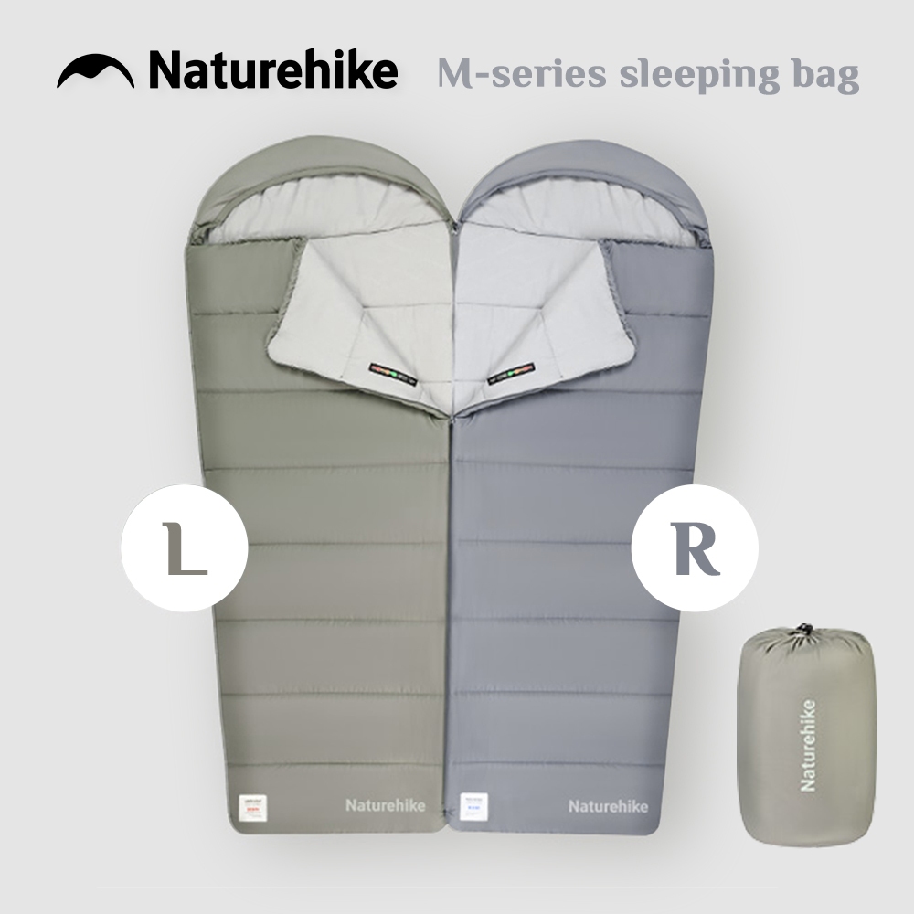 Naturehike ถุงนอนผ้าฝ้าย น้ําหนักเบา M180 M300 M400 ซักทําความสะอาดได้ สําหรับตั้งแคมป์