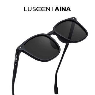 LUSEEN แว่นกันแดดโพลาไรซ์ ป้องกันรังสี UV400 ทรงสี่เหลี่ยม แฟชั่น สำหรับผู้หญิงและผู้ชาย AG21079