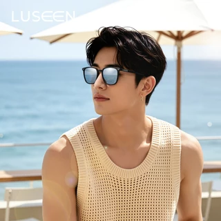 LUSEEN แว่นกันแดดโพลาไรซ์ ป้องกันรังสี UV400 ทรงสี่เหลี่ยม แฟชั่น สำหรับผู้หญิงและผู้ชาย AG21079