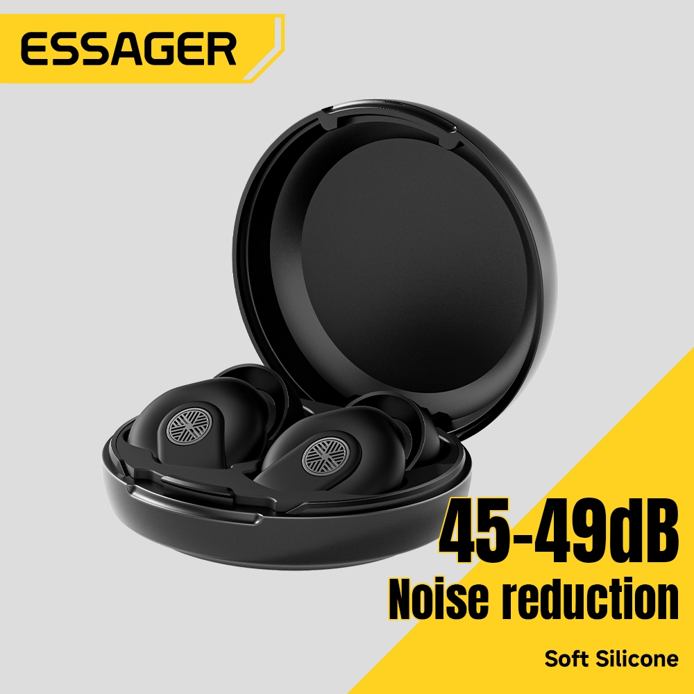 Essager Noise Cancelling Sleep Earplugs 45-49dB ลดเสียงรบกวนนุ่มสบายและพกพา