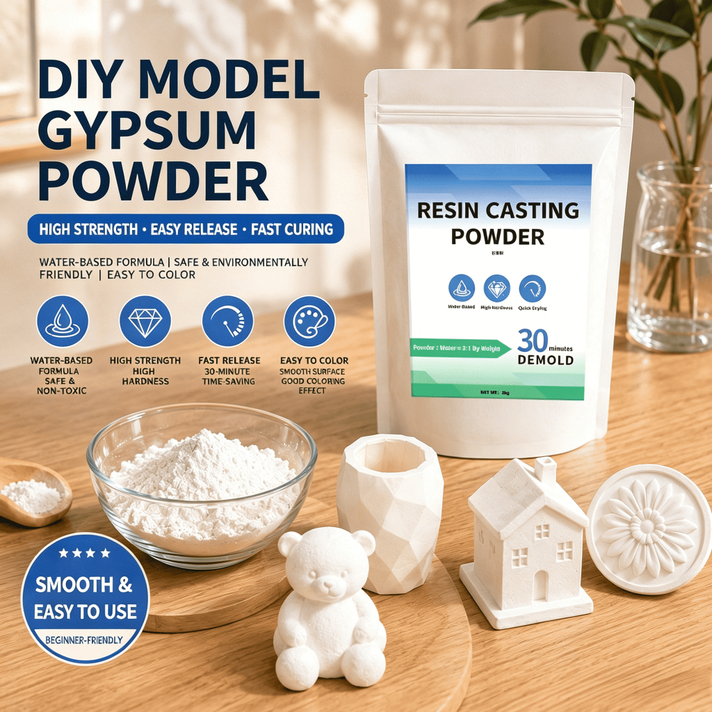 Ultra White Non-Flying Powder Easy-Release Molding High-Strength ผงยิปซั่มตุ๊กตา Aromathera